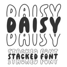 BFC Daisy Stacked Retro Font
