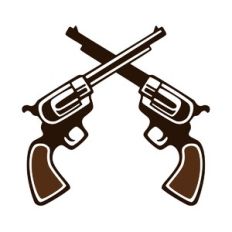 Crossed Revolvers