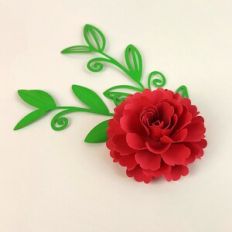 Flower 33 with foliage
