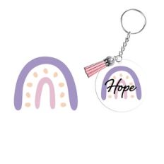 Keyring/keychain pattern rainbow
