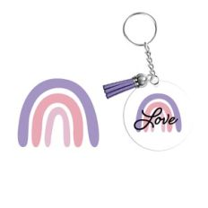 Keyring/keychain pattern rainbow