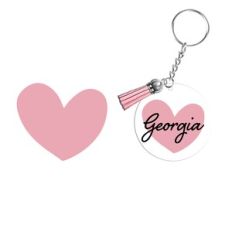 Keyring/keychain pattern Heart