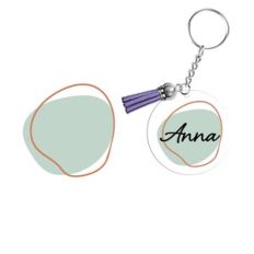 Keyring/keychain pattern circle