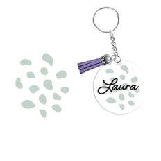 Keyring/keychain pattern dots