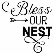 Bless Our Nest Arrow Quote