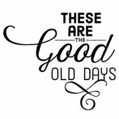 These Are The Good Old Days Quote