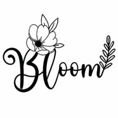 Bloom Illustrated Floral Word
