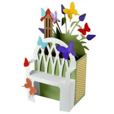 Park Bench Butterflies Card-in-Box