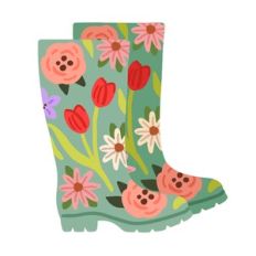 Flower Rainboots