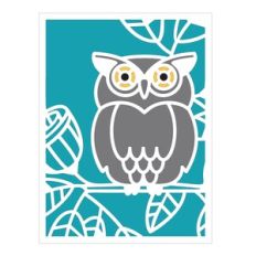 Garden Owl - A2 card artwork