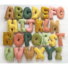 ABC felt plush alphabet