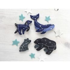 Constellation Animals felt sewing pattern
