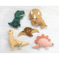 Dinosaurs felt sewing pattern