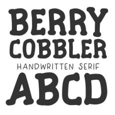 BFC Berry Cobbler Rustic Serif Font