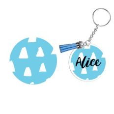 Keychain Pattern, Paint Brush Stroke Key ring