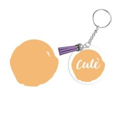 Keychain Pattern, Paint Brush Stroke Key ring