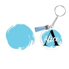 Keychain Pattern, Paint Brush Stroke Key ring
