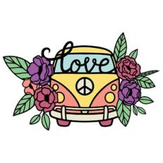 Love floral Camper van