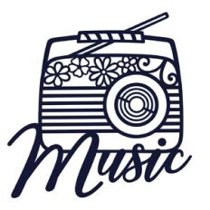 Vintage radio and music