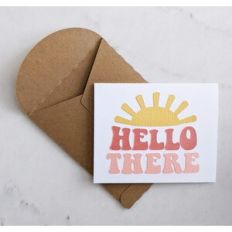 hello there sun card and envelope