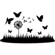 Butterfly Dandelion Field