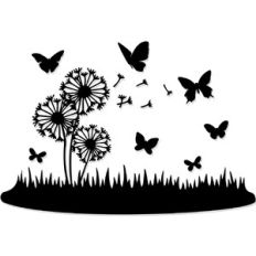 Butterfly Dandelion Field
