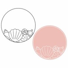 Seashell Frame Half Circle