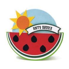 Happy Summer Watermelon Rocker Card