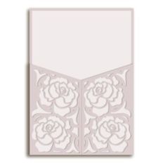 5x7 Gatefold Rose Invitation Set