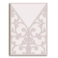 5x7 Gatefold Swirl Invitation Set