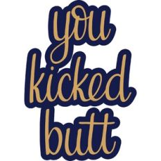 you kicked butt