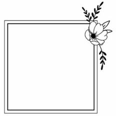 Square Floral Frame