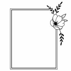 Rectangle Floral Frame