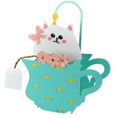Kitty Teacup Card-in-a-Box