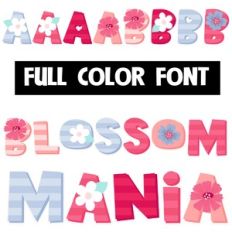 Blossom-mania Color Font