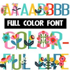 Colorful Life Color Font
