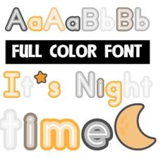Its Nighttime Color Font
