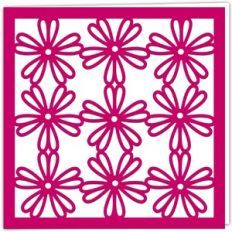 Stellaria Flower Geometric Card