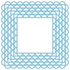 scalloped frame