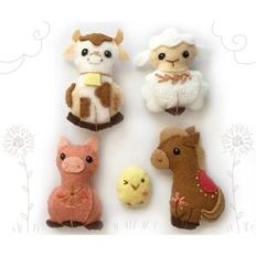 Farm Animals felt sewing pattern