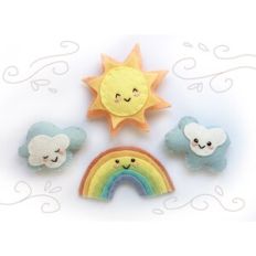 Happy Day felt sewing pattern