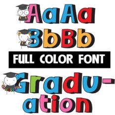 Graduation Color Font