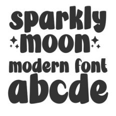 BFC Sparkly Moon Modern Font