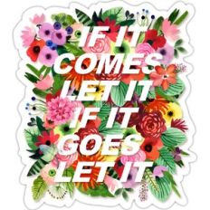 Floral Watercolor Inspirational Sticker