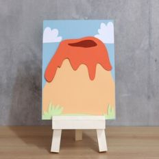 Dino Volcano Layered Board