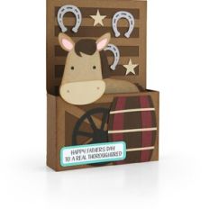 5X7 Box Card Horse Stable