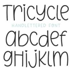 BFC Tricycle Girly Handwriting Font