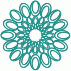 abstract ovals doily