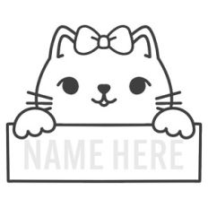 Kawaii Cat Girl Frame