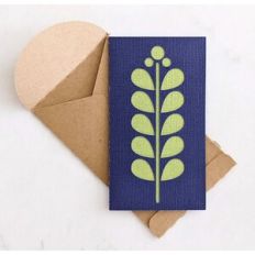 scandinavian twig ward and envelope